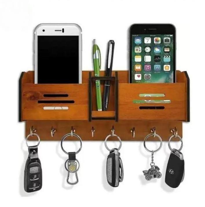 Wooden Keys And Mobile Holder