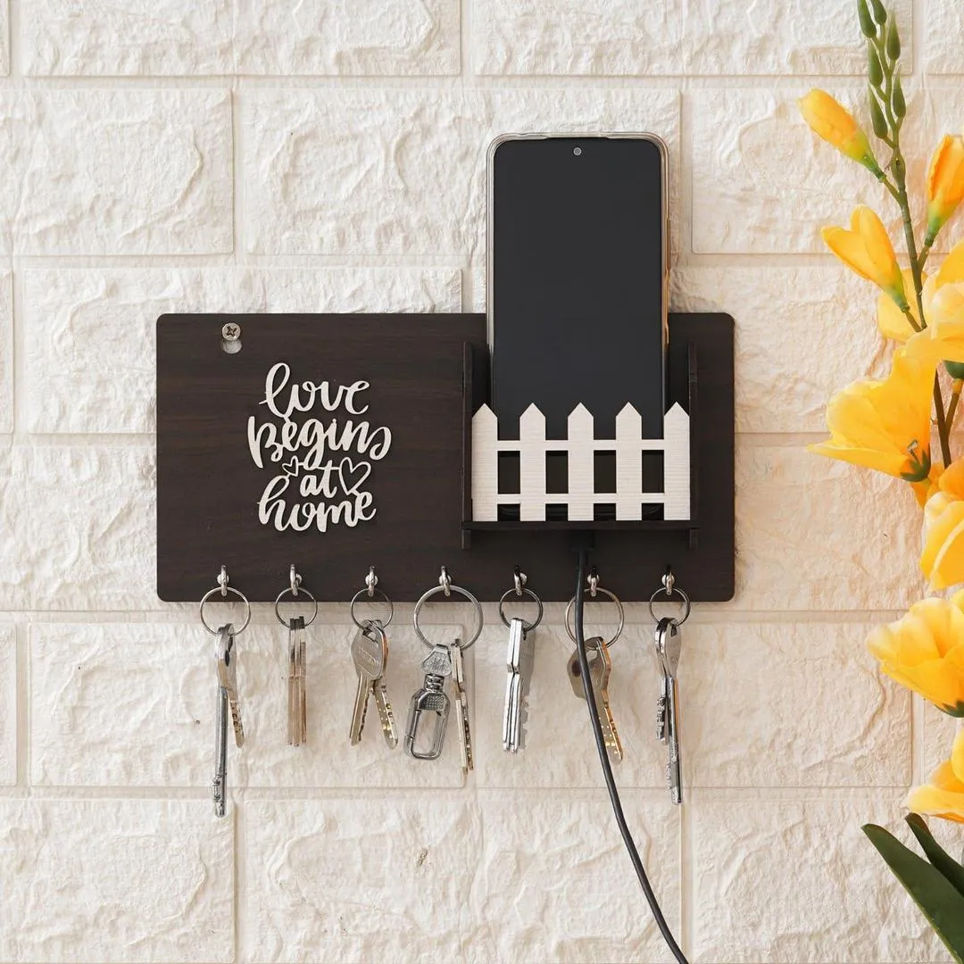 Modern Abstract Key Holder - 1 Pc Decorative Wall Storage