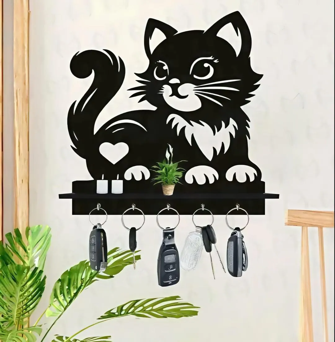 Cat Wooden Key Holder I Holder For Keys
