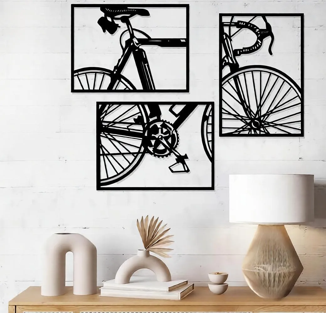 Bicycle Design Wall Sticker - 1 Pc for Trendy Home Decor