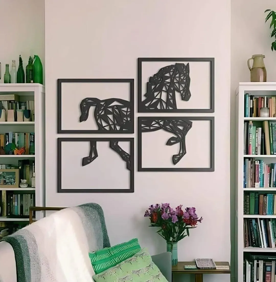 4 Pcs Abstract Art Wall Art Decor