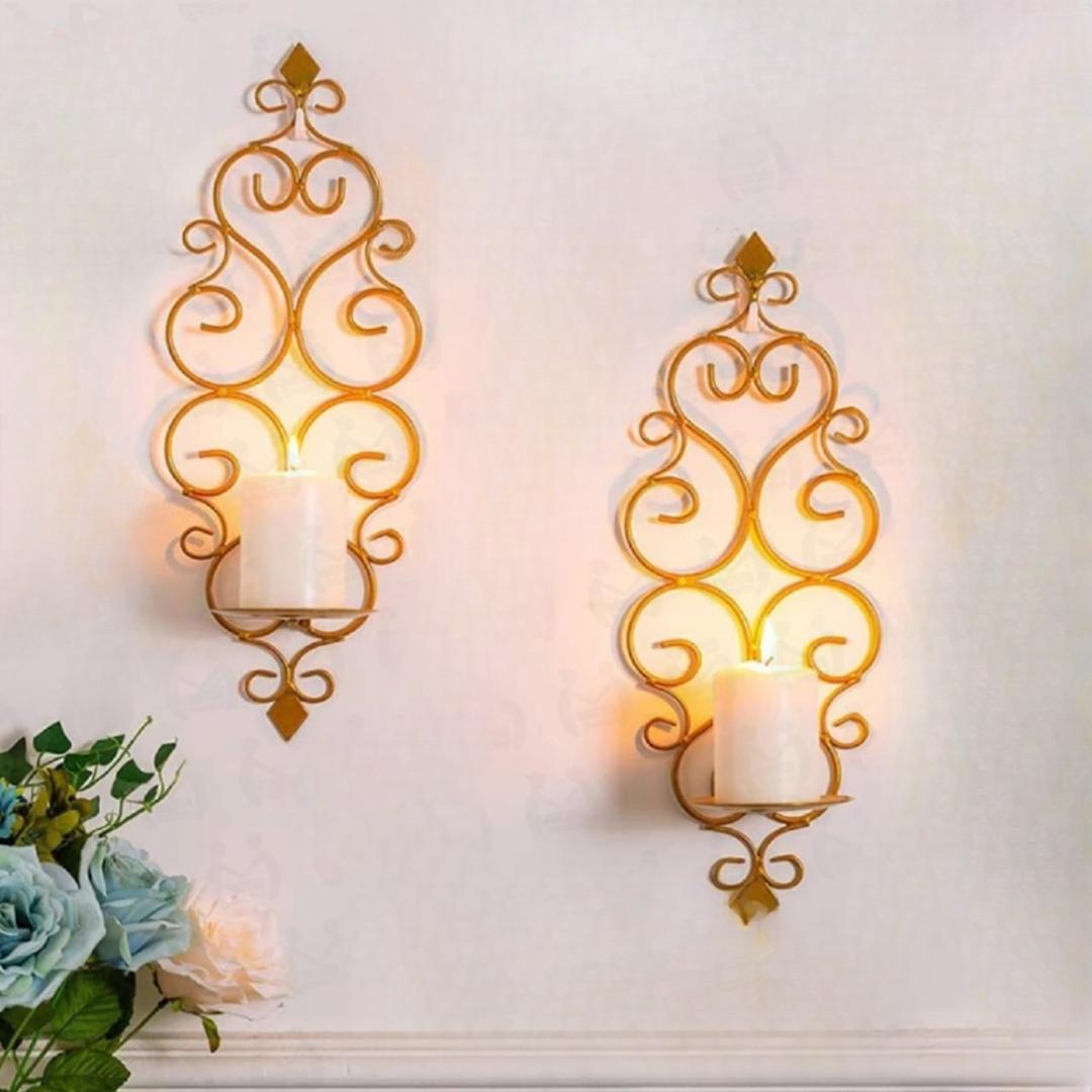 2 Pcs of Unique Design Wooden Shelve Wall Art