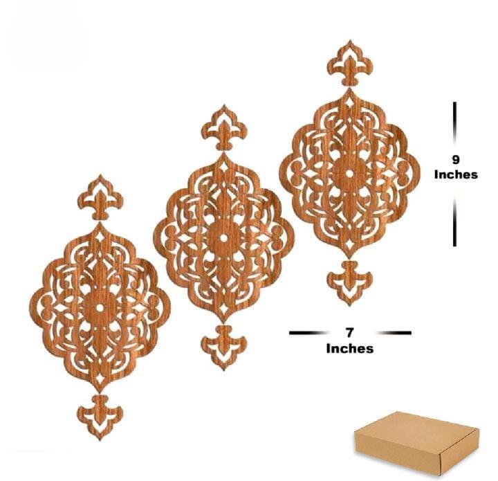 Mandala Flowers Wooden Wall Art