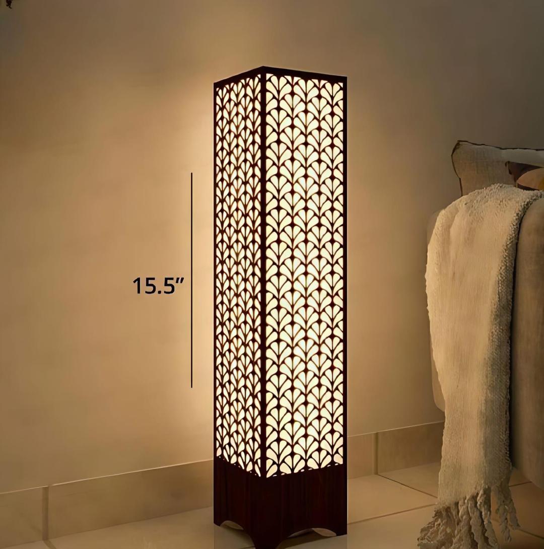 Big Size Wooden Side Table Lamp