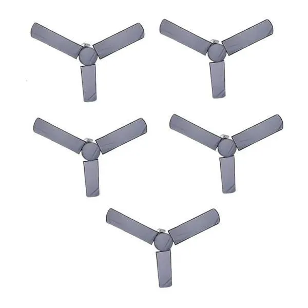 Pack of 05 Fan Covers Complete Set , Including 3 Blade Covers and 1 Motor Cover , Dust Proof and Moisture Proof Best Quality Stuff