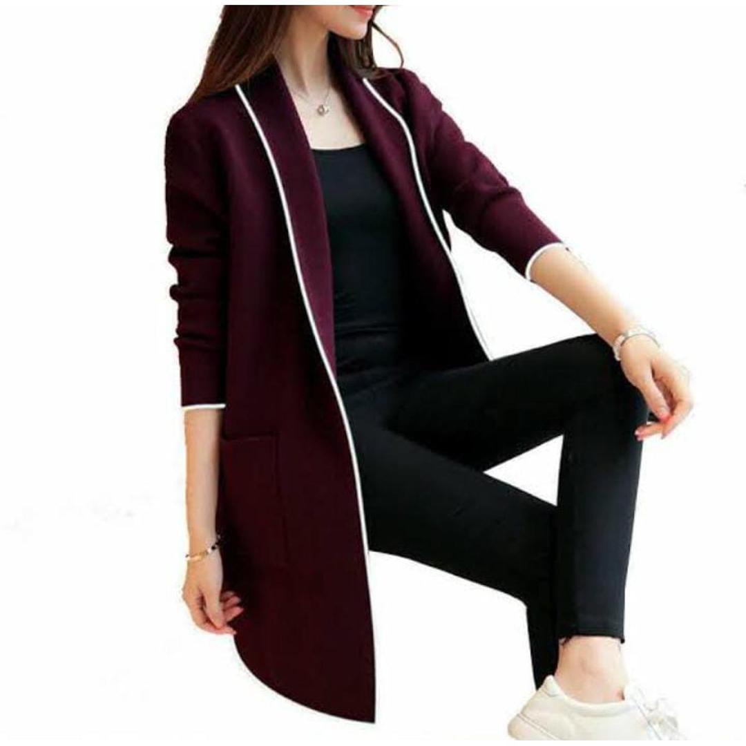 1 Pc Women's Stitched Fleece Cardigan