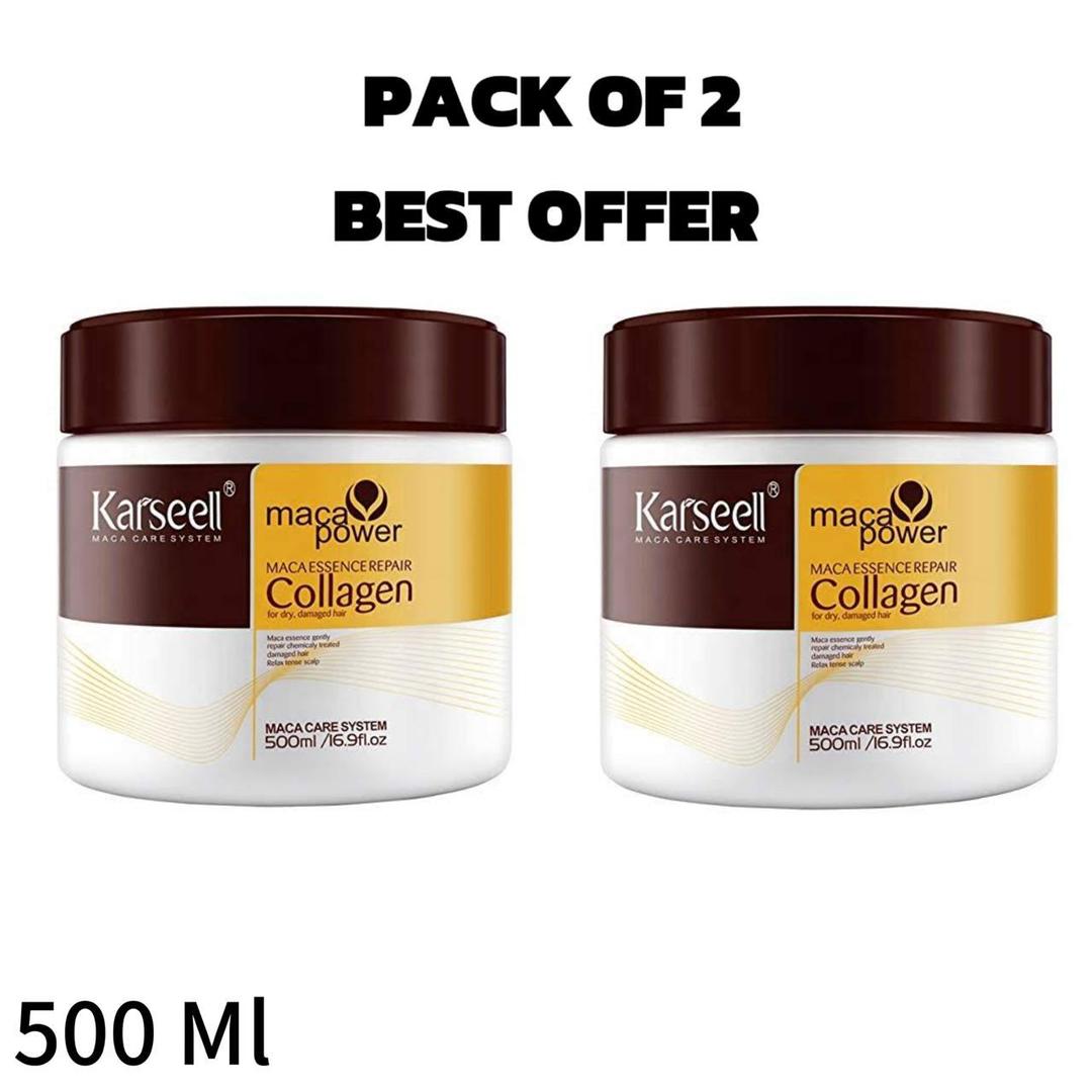 Frizz Control Collagen Hair Mask, Pack Of 2- 500 Ml