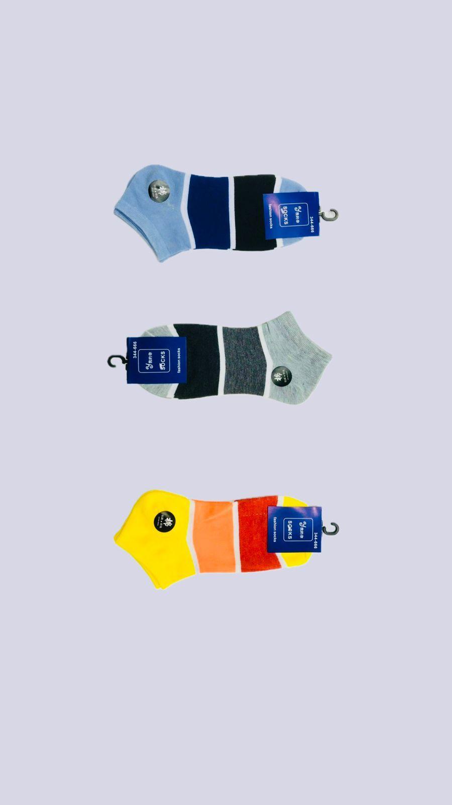 Men's Striped Ankle Length Socks