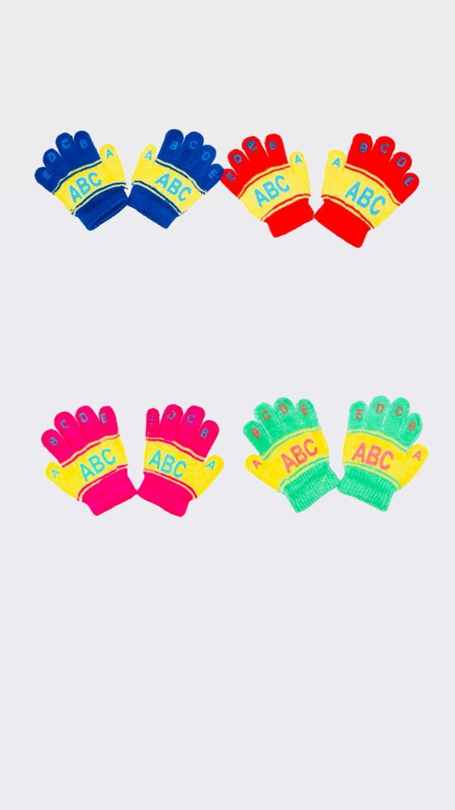 Cozy Multicolor Wool Baby Gloves - Pack Of 3