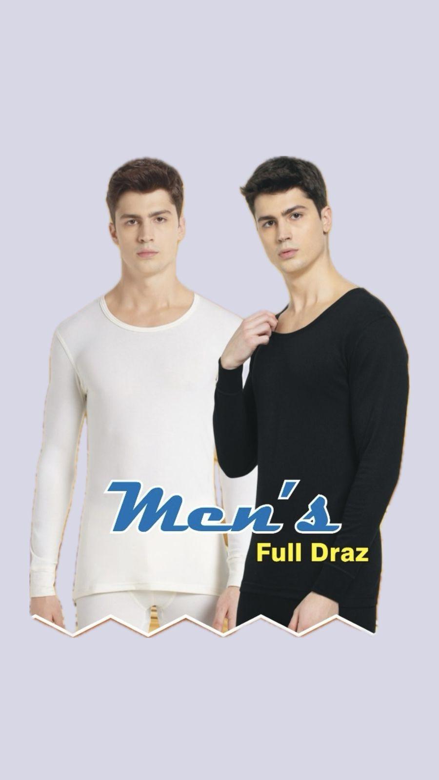 Men's Cotton Lycra Thermal Shirt - Comfortable & Lightweight, Available in Medium & Large, Classic W