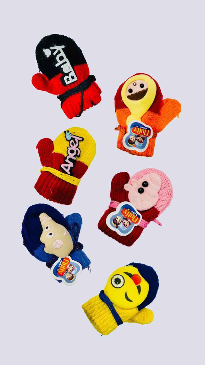 Baby Printed Mittens, Pack Of 3