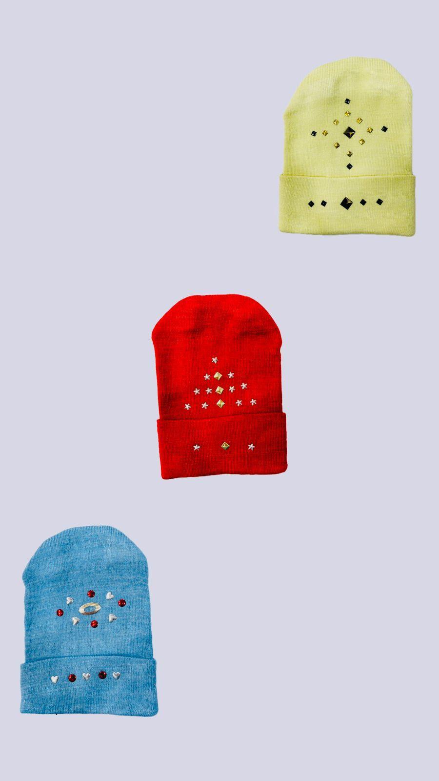 Kid's Casual Embroidered Cap, Pack Of 3