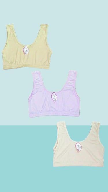 Summer Cotton Bra Top, Pack Of 3