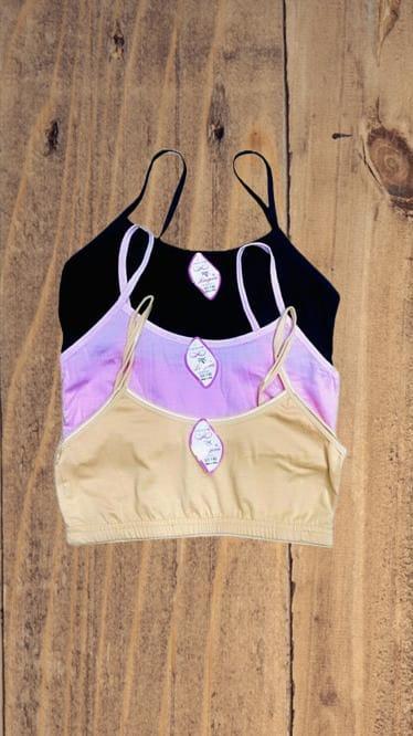 Summer Cotton Bra Top, Pack Of 3