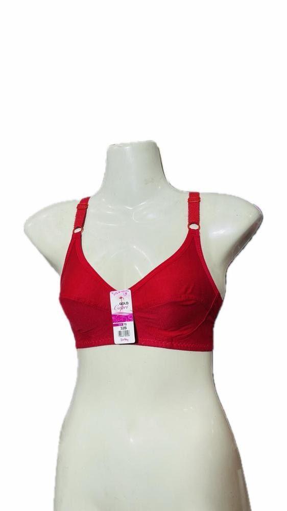 Comfortable Cotton Non-Padded Bra - Lightweight & Available in 6 Sizes (1 Pcs)