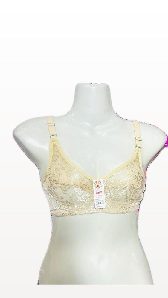 Comfortable Cotton Non-Padded Bra - 2 Pcs Printed Set