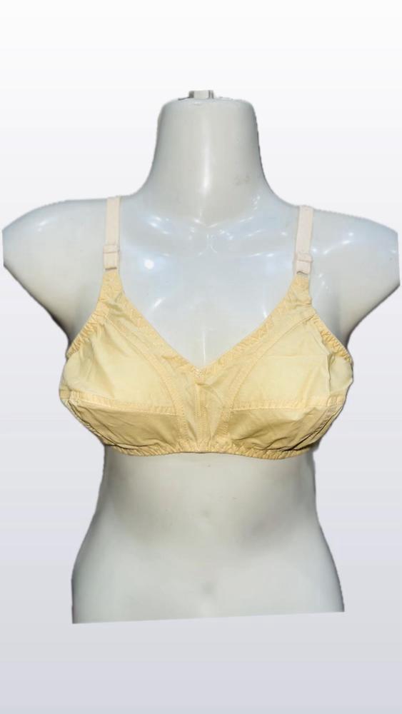 Cozy Cotton Non-Padded Bras - Pack of 3 - Printed Beige Comfort