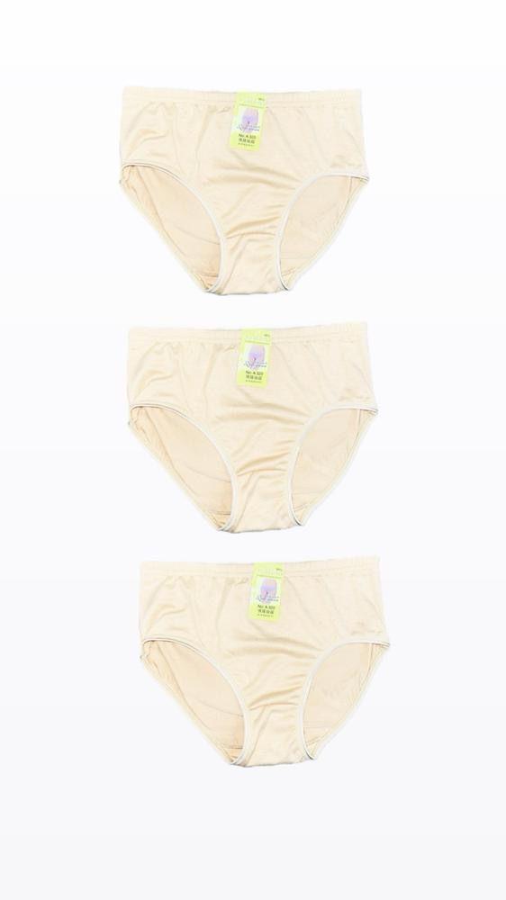 Comfortable Light Weight Cotton Plain Panties - Pack of 3