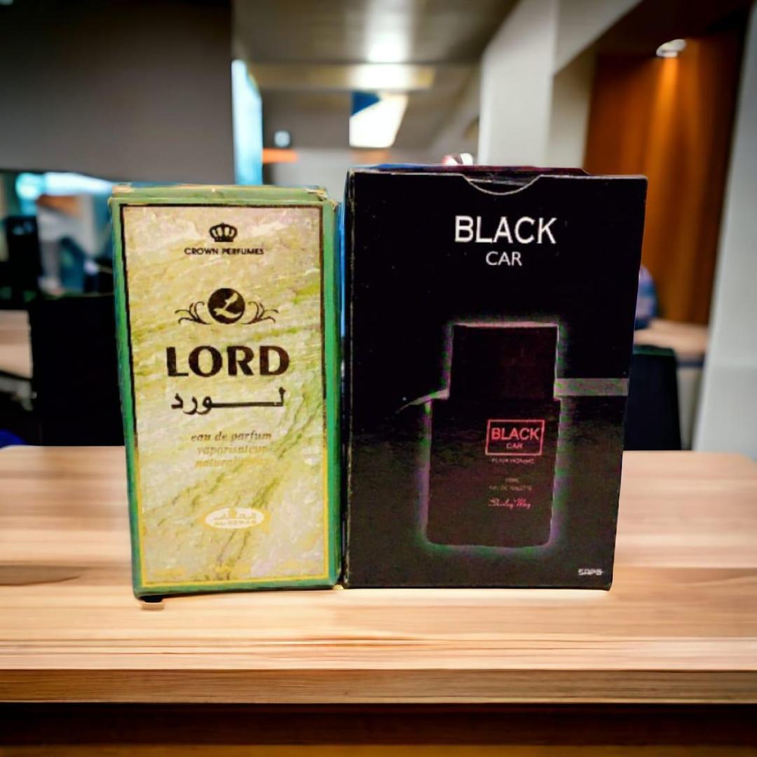BLACK CAR And LORD Long Lasting Woody & Spicy Perfume - 2 Pcs
