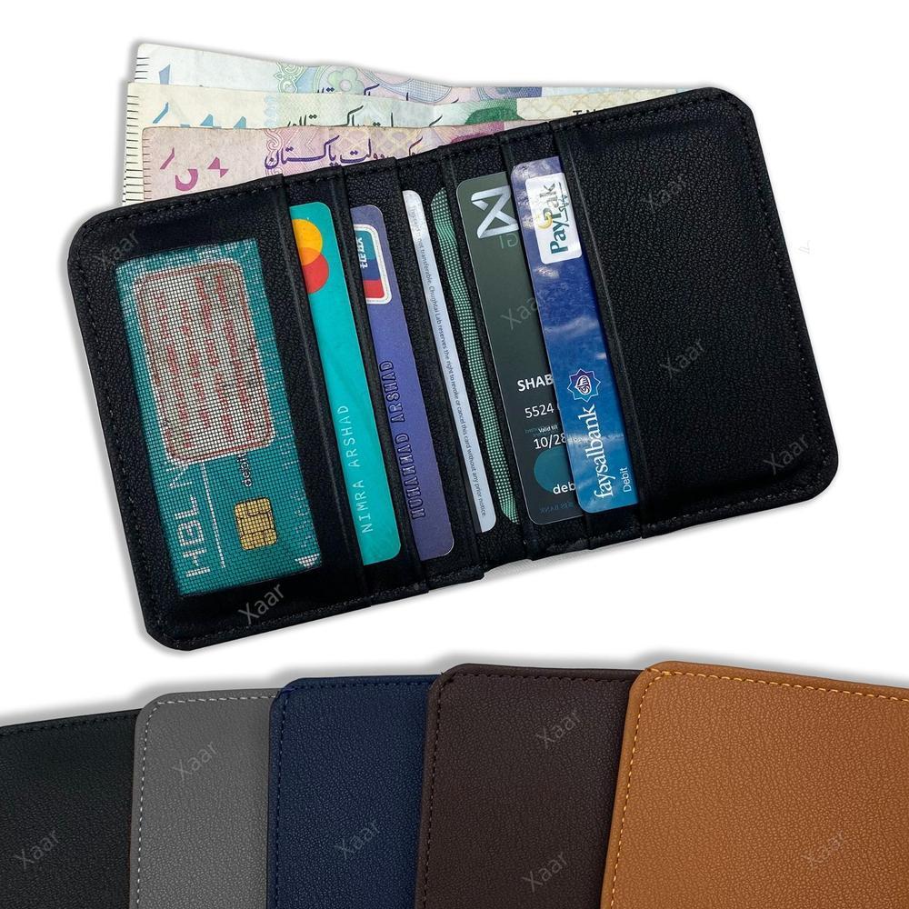 Unisex Leather Bi-Fold Wallet – 1 Pc with Card Pockets