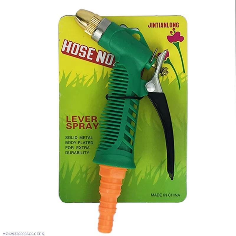 Green Lever Spray Nozzle for Garden Cleaning