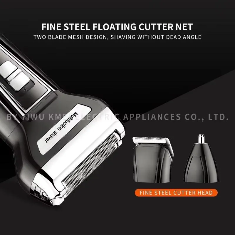 Dry Shave, Wet, Cordless, Rechargeable, Self-Sharpening, Pop-Up Trimmer Men's Hair Clipper And Shaver