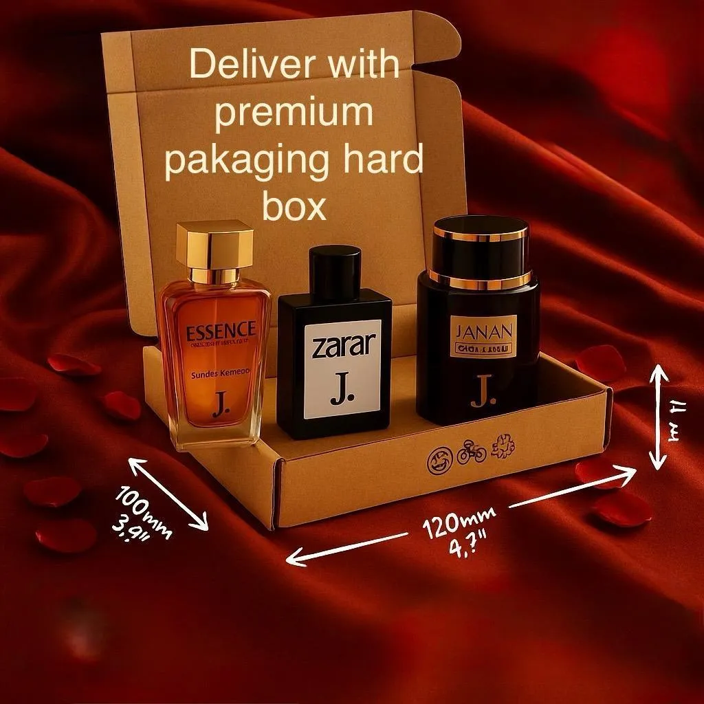 Unisex Perfume Set 3 Pieces J. By GB Premium Gift Pack
