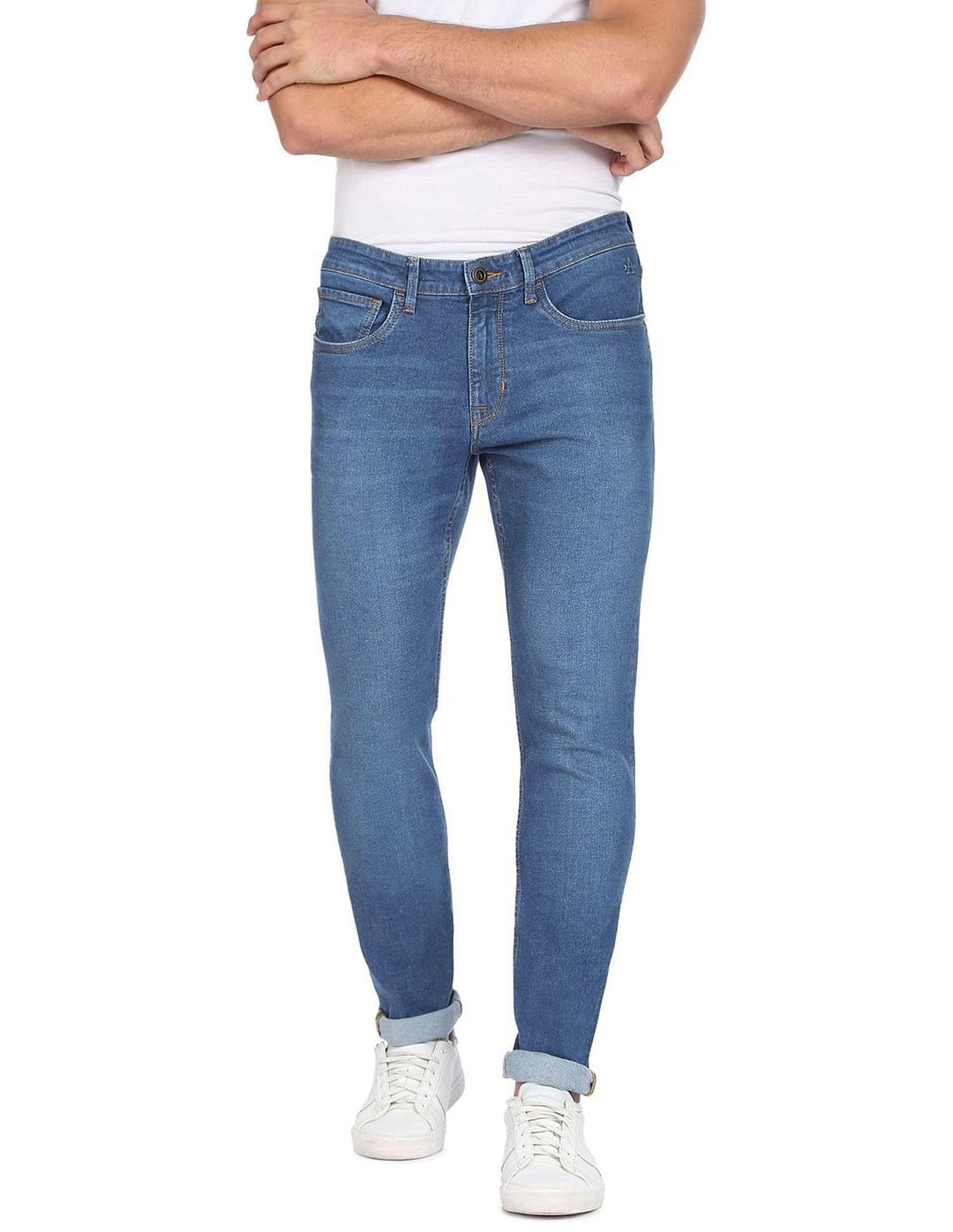 Men's Denim Jeans - Plain Pattern - 1 Pc - Available in Multiple Sizes