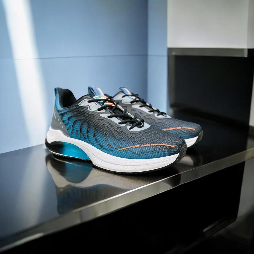 Men's Casual Sneakers - Synthetic Leather, Trendy Print Design