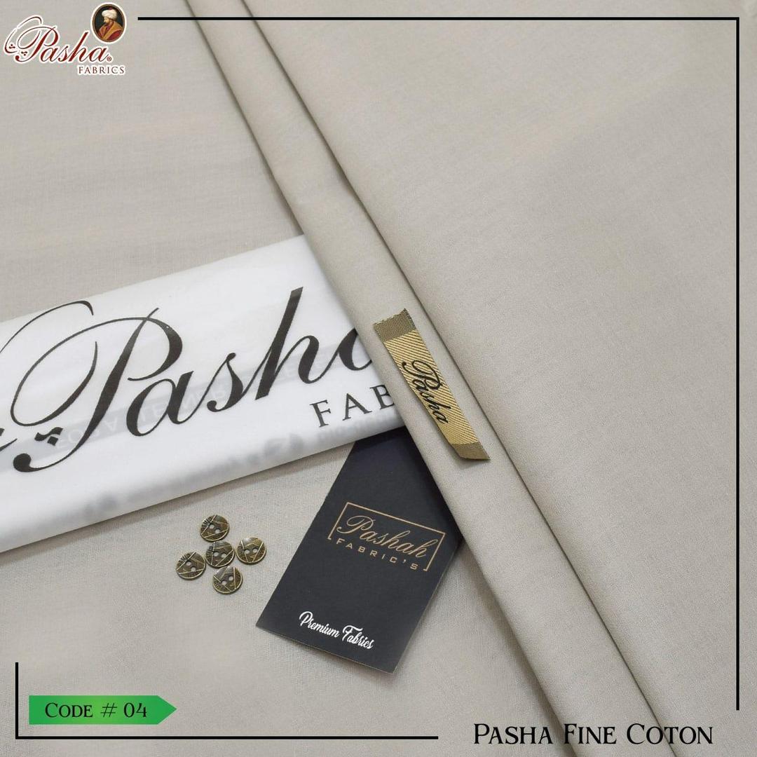 Men’s Unstitched Cotton Suit - 1 Pcs Plain Grey for Summer