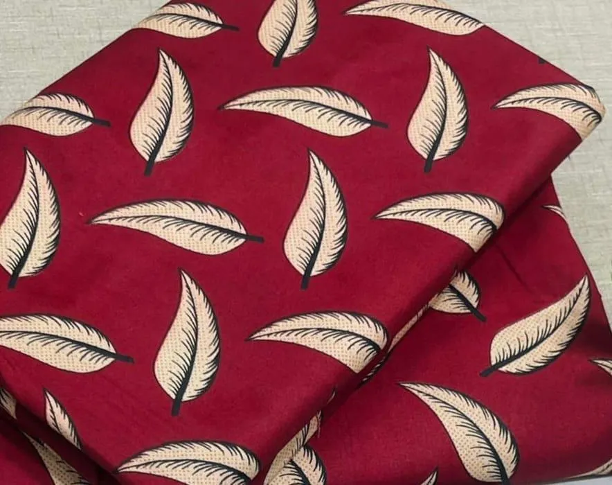 2 Pcs Women's Unstitched Printed Suit