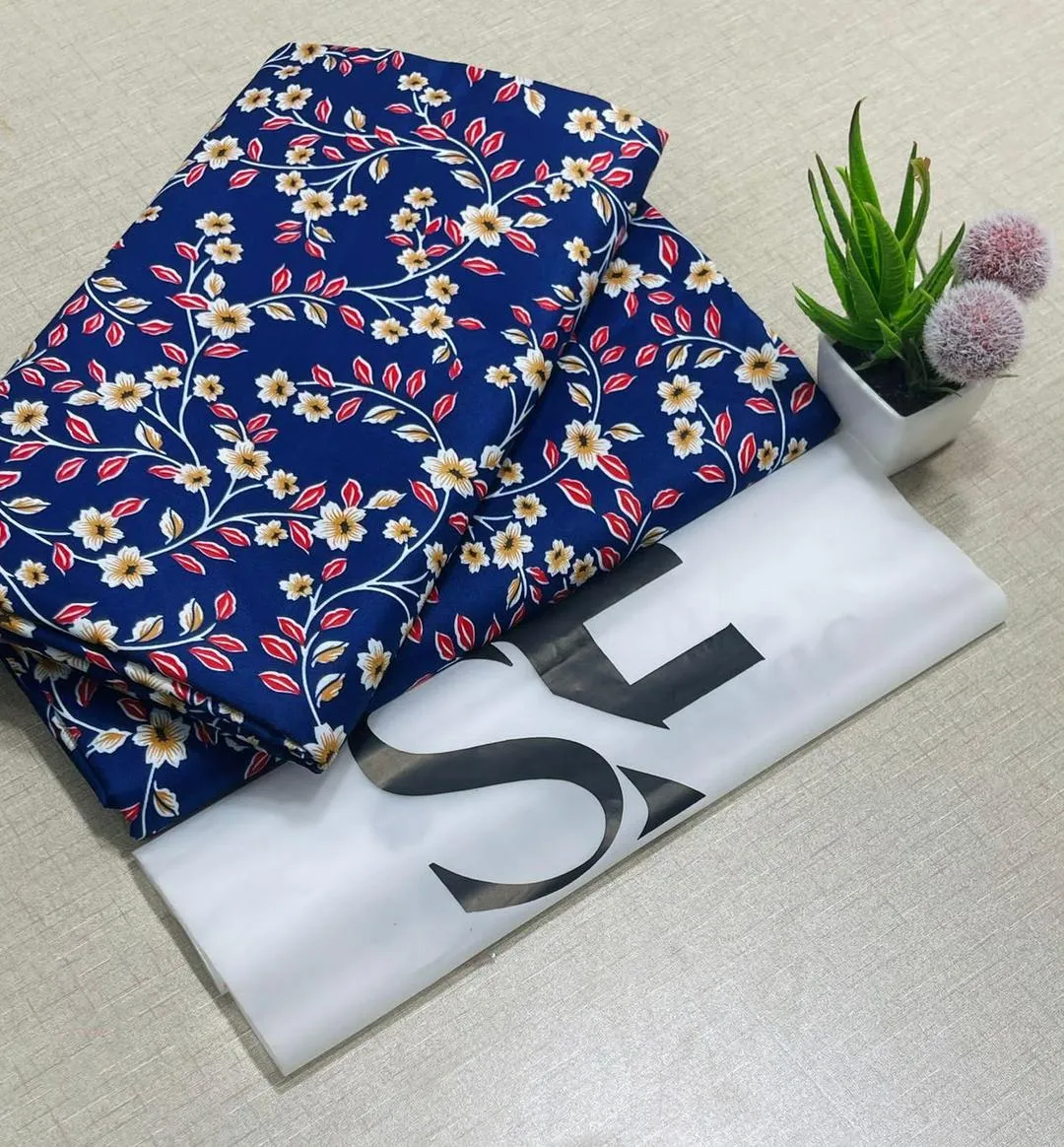 2 Pcs Women's Unstitched Printed Suit