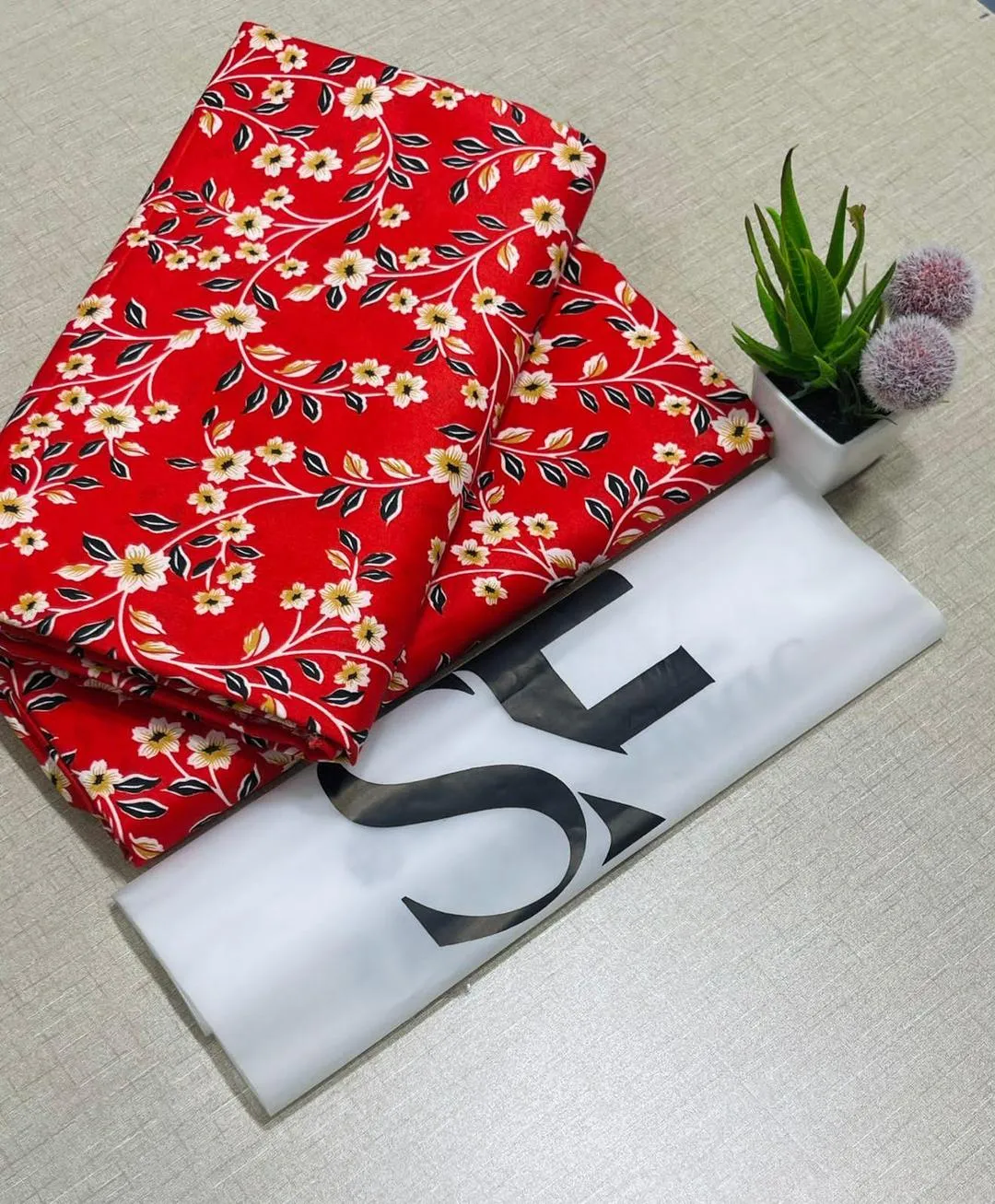 2 Pcs Women's Unstitched Printed Suit