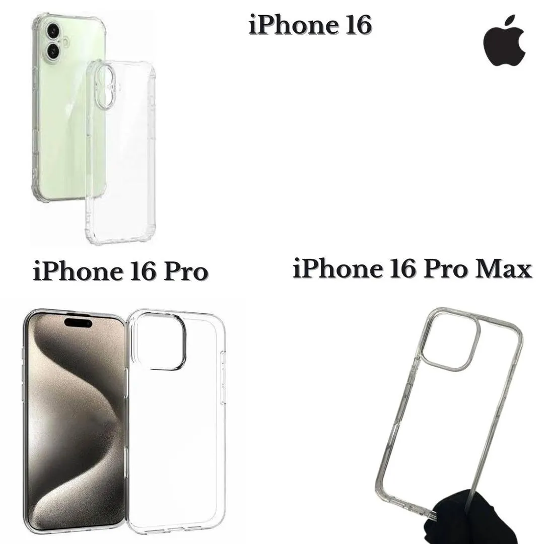 Transparent Crystal Clear Mobile Cover For iPhone 16 Pro / 16 Pro Max