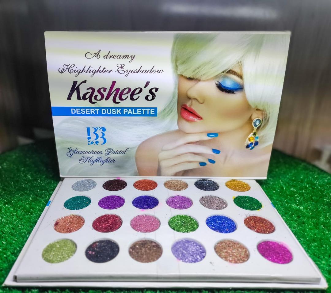 Multicolor Glitter Waterproof Eyeshadow Palette - High Pigmented, 1 Pcs