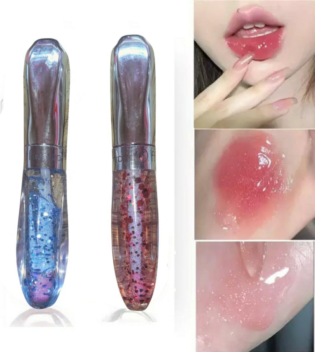Glitter Lip Gloss For Moisturizing & Hydrating Lips - 3 Pc