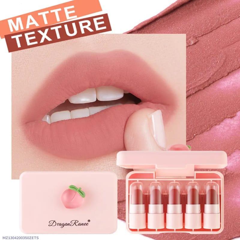 High Pigmented Lipstick Collection - 5 Pcs of Bold Colors