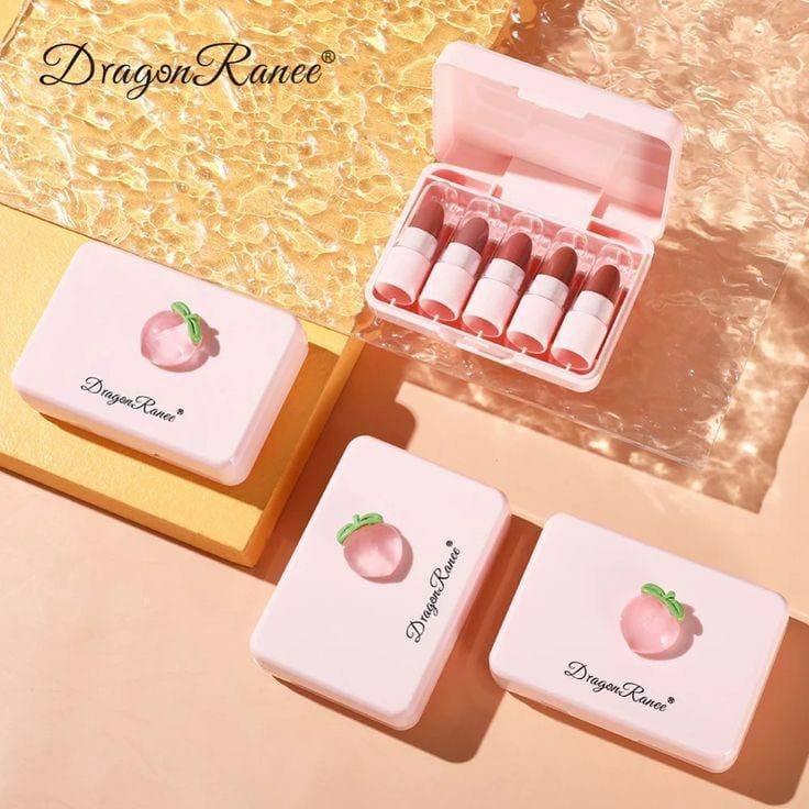 High Pigmented Lipstick Collection - 5 Pcs of Bold Colors