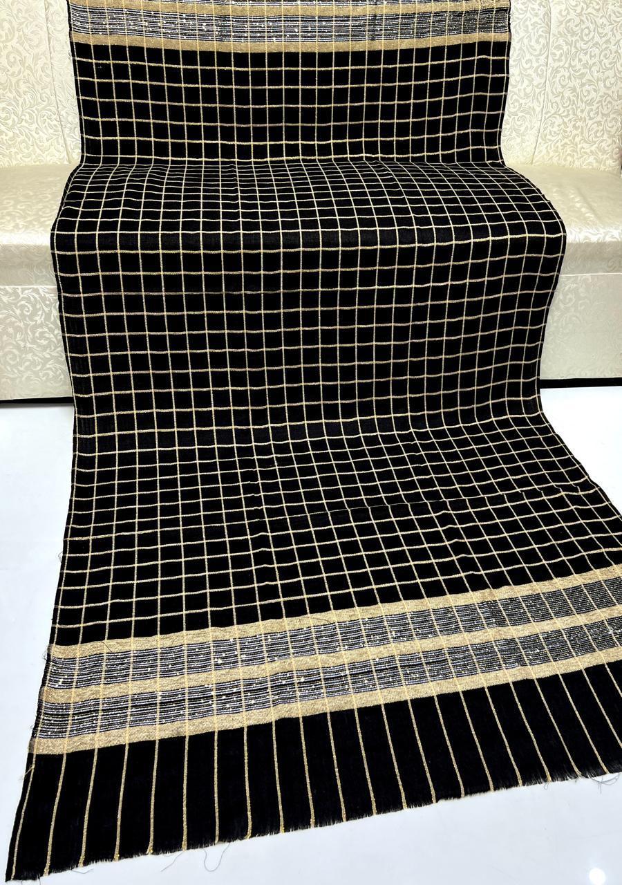 Women's Pashmina Wool Zari Tilla Shawl