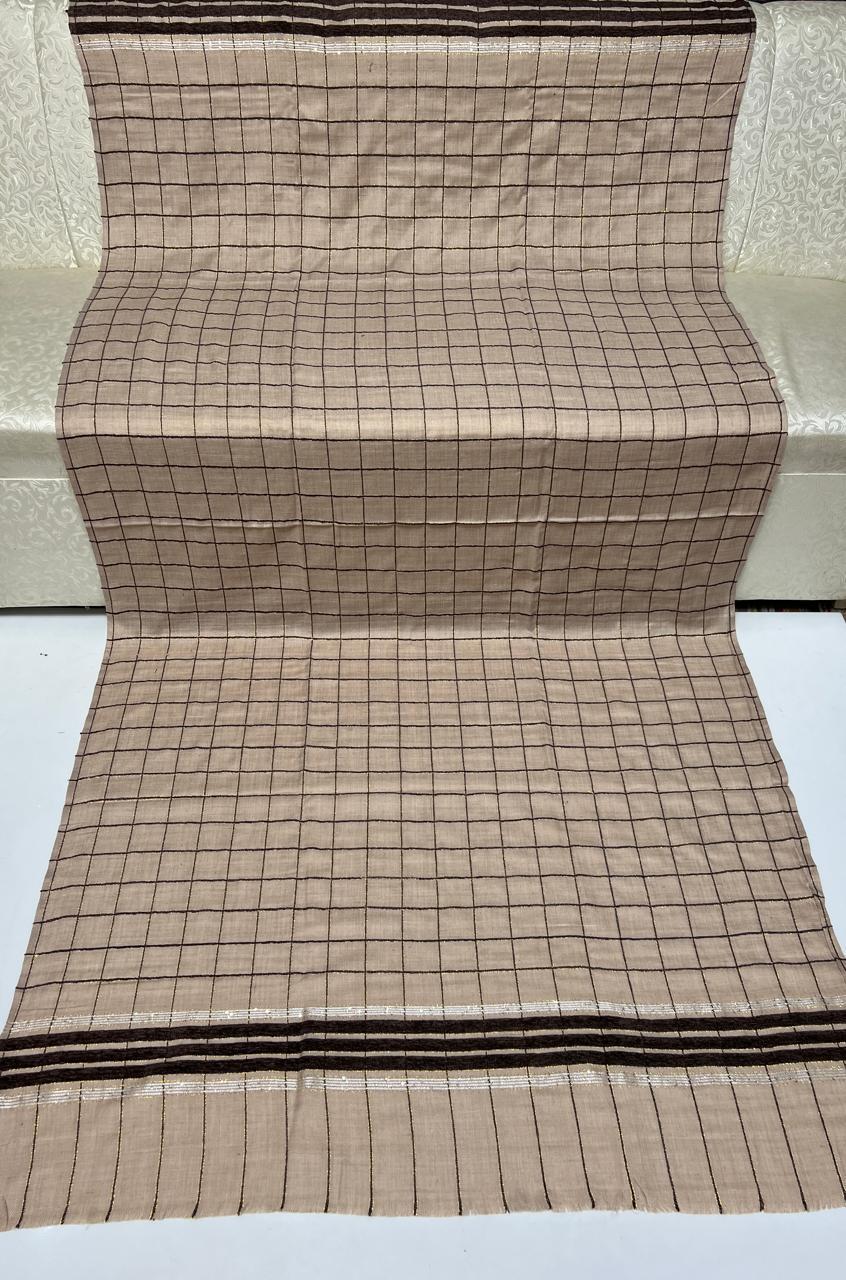 Women's Pashmina Wool Zari Tilla Shawl