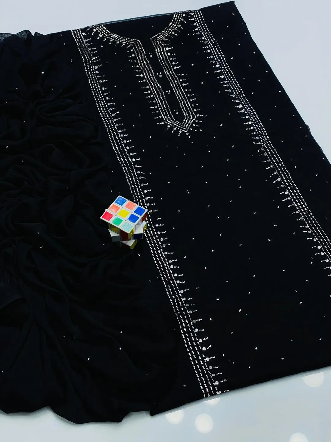 2 Pcs Women's Unstitched Hand Work Suit