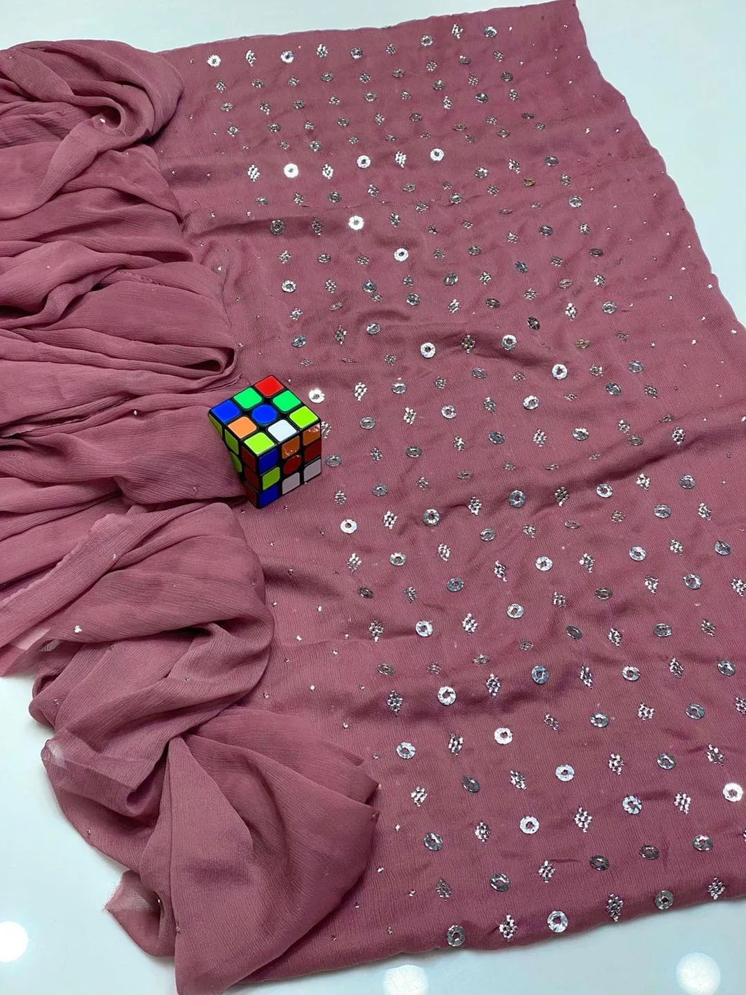 2 Pcs Women's Unstitched Embroidered Suit