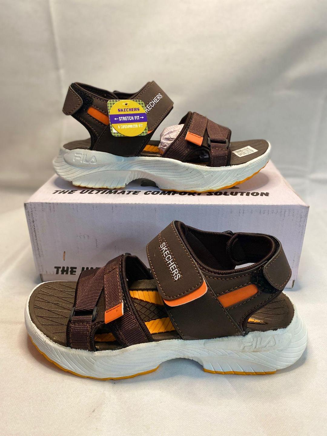 Men's Brown EVA Semi-Formal Sandals with Strap