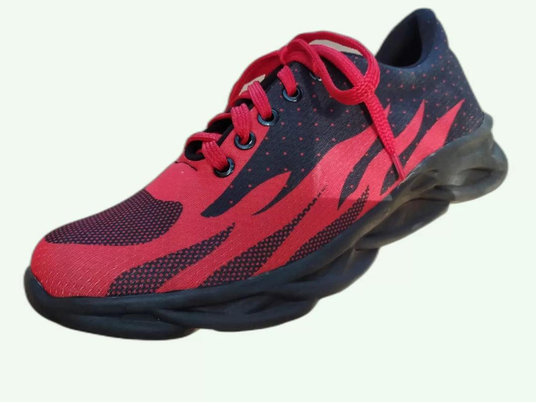 Men's Synthetic Leather Casual Sneakers Big Fire