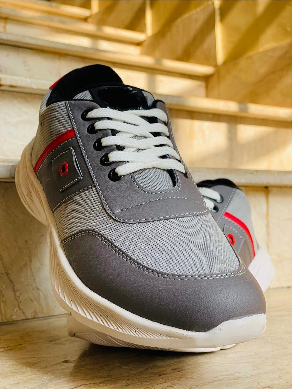 Men's Fabric Walking Sneakers Fancy - Grey