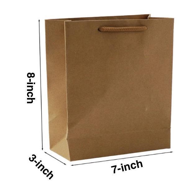 7 x 8 x 3 Inches Gift Bag - 20 Bags