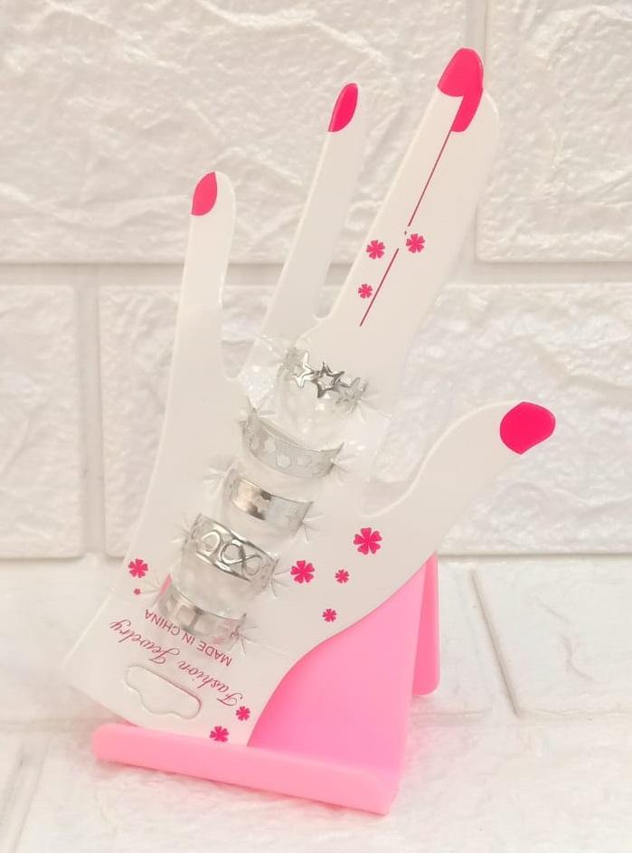 Modern Design Adjustable Rings Set, Pack of 5