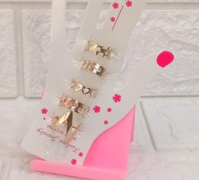 Modern Design Adjustable Rings Set, Pack of 5