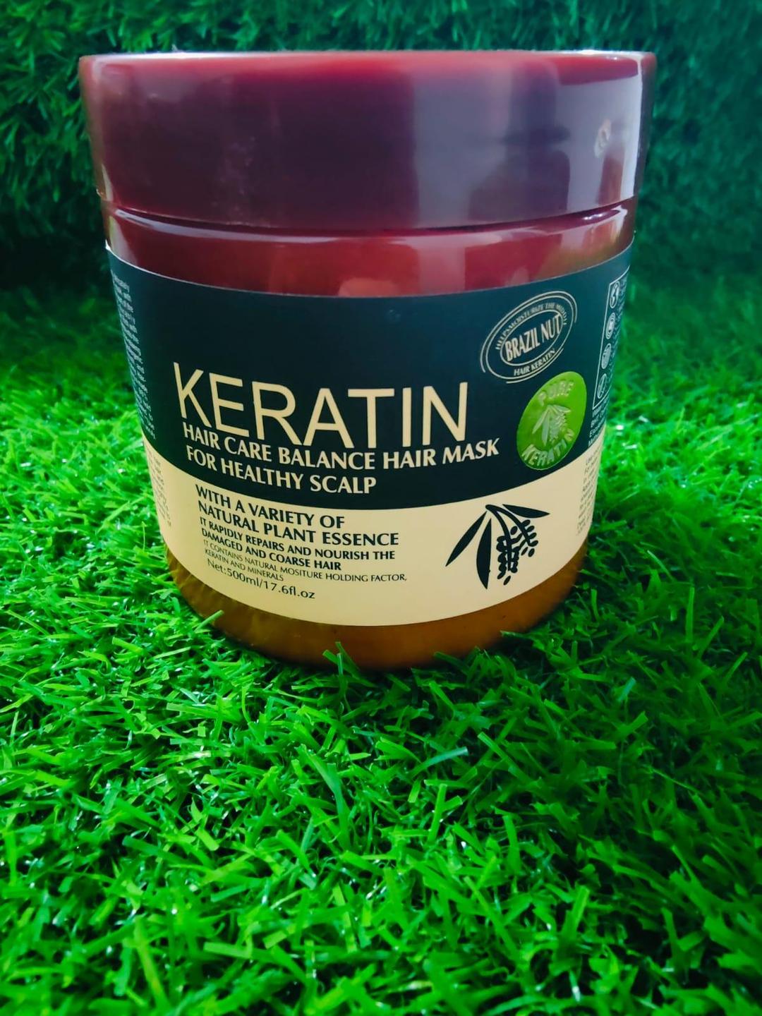 Revitalizing Brown Hair Mask for Damaged Hair - 500ml | Frizz Control & Nourishing Care