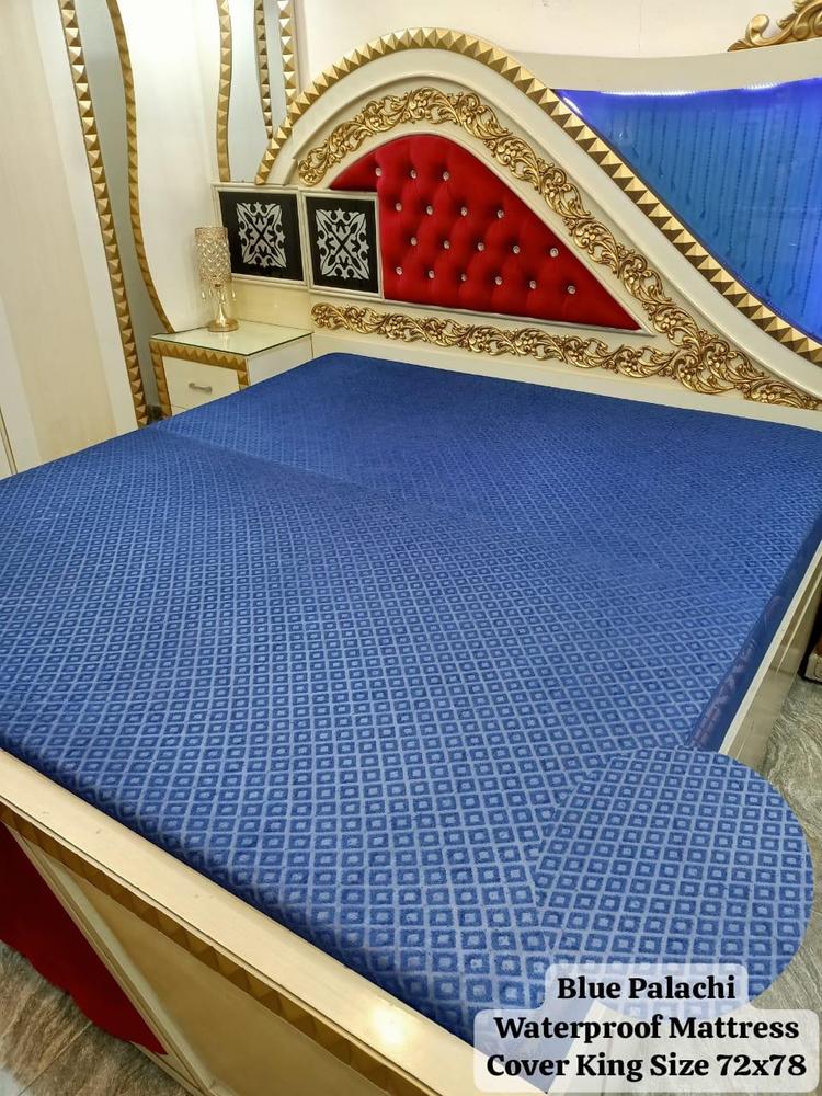 Palachi Plain Double Bed Mattress Cover
